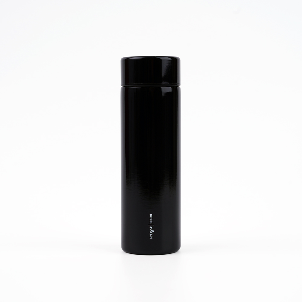 레잇 시그니처 블랙 유광 텀블러 (260ml)