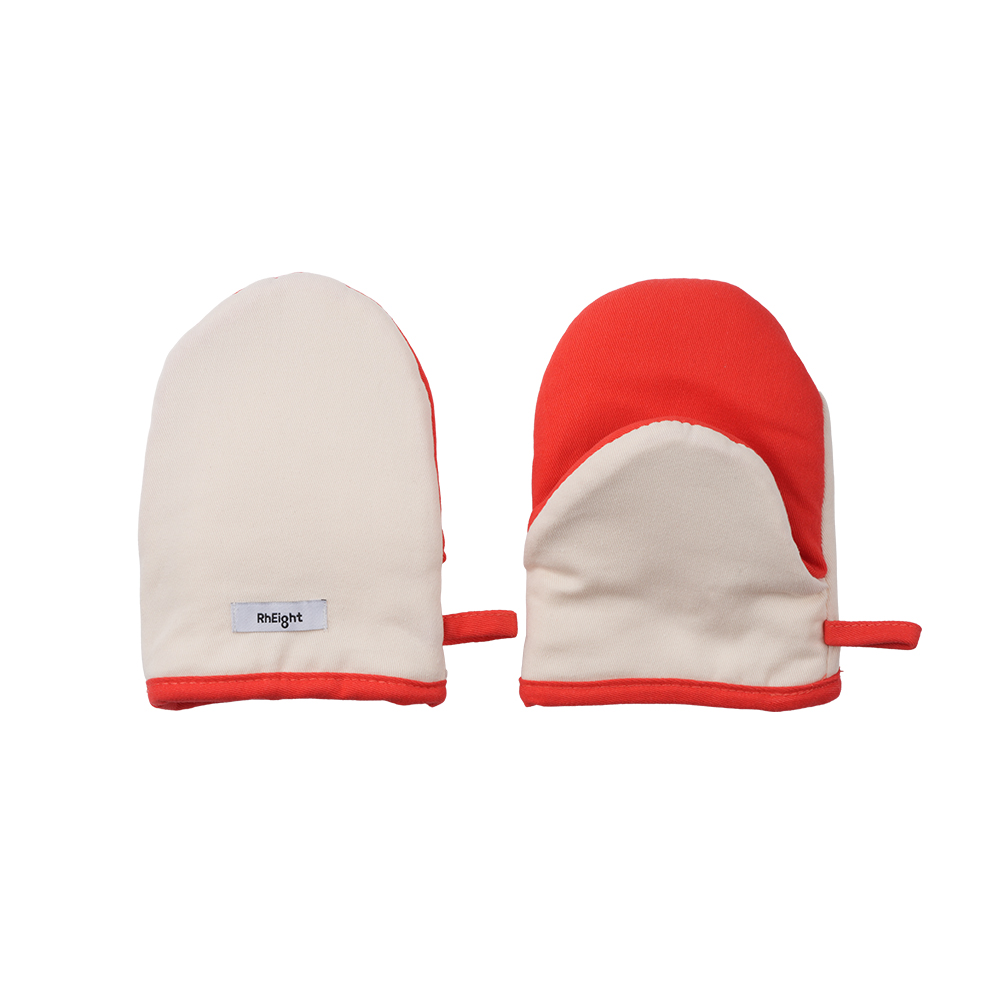 레잇 시그니처 배색 오븐글러브 (S / 아이보리)