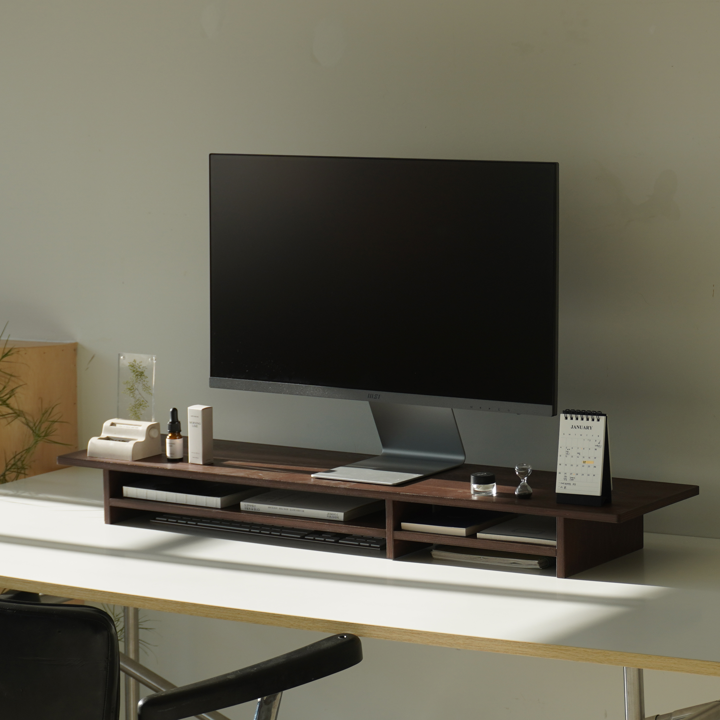 우드 모니터받침대