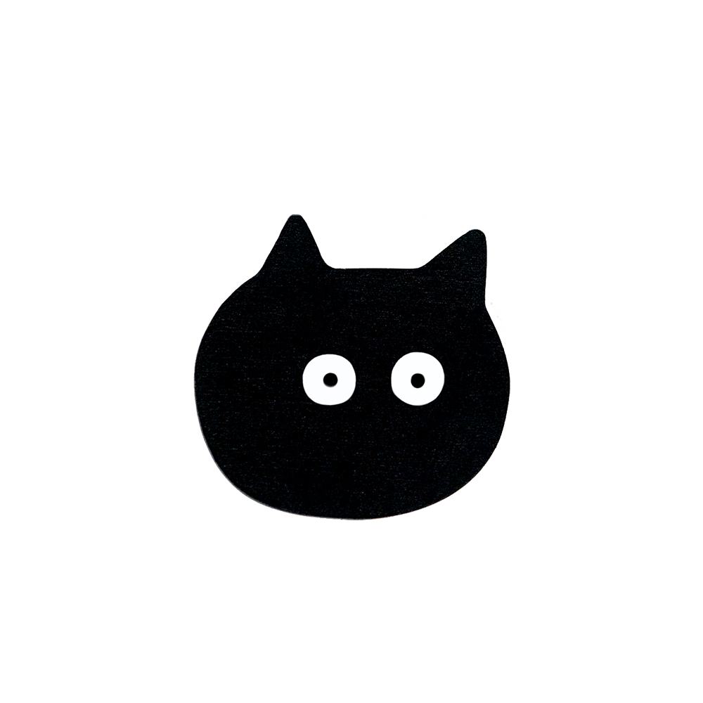 Black Cat Magnet