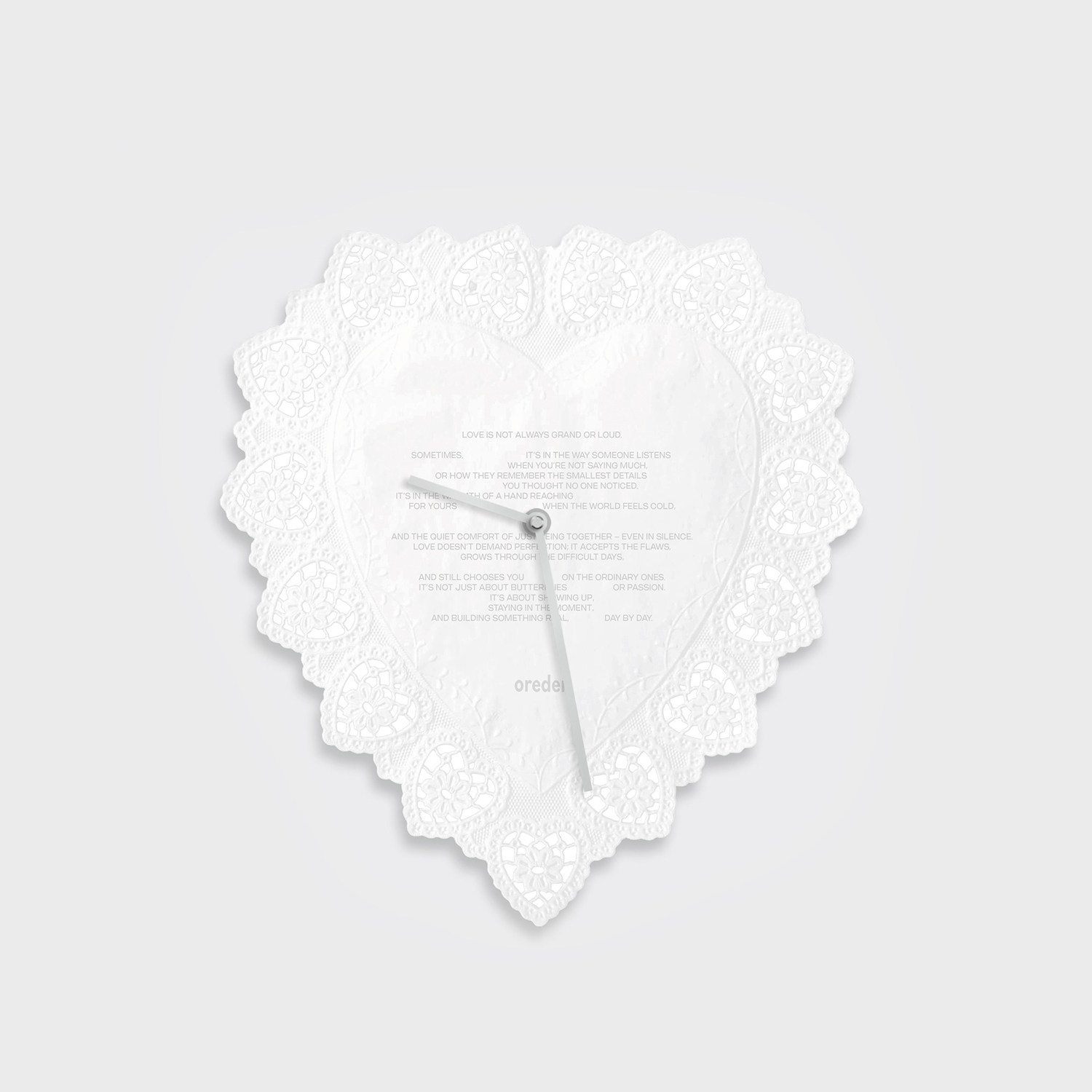Vintage Clock - Doily