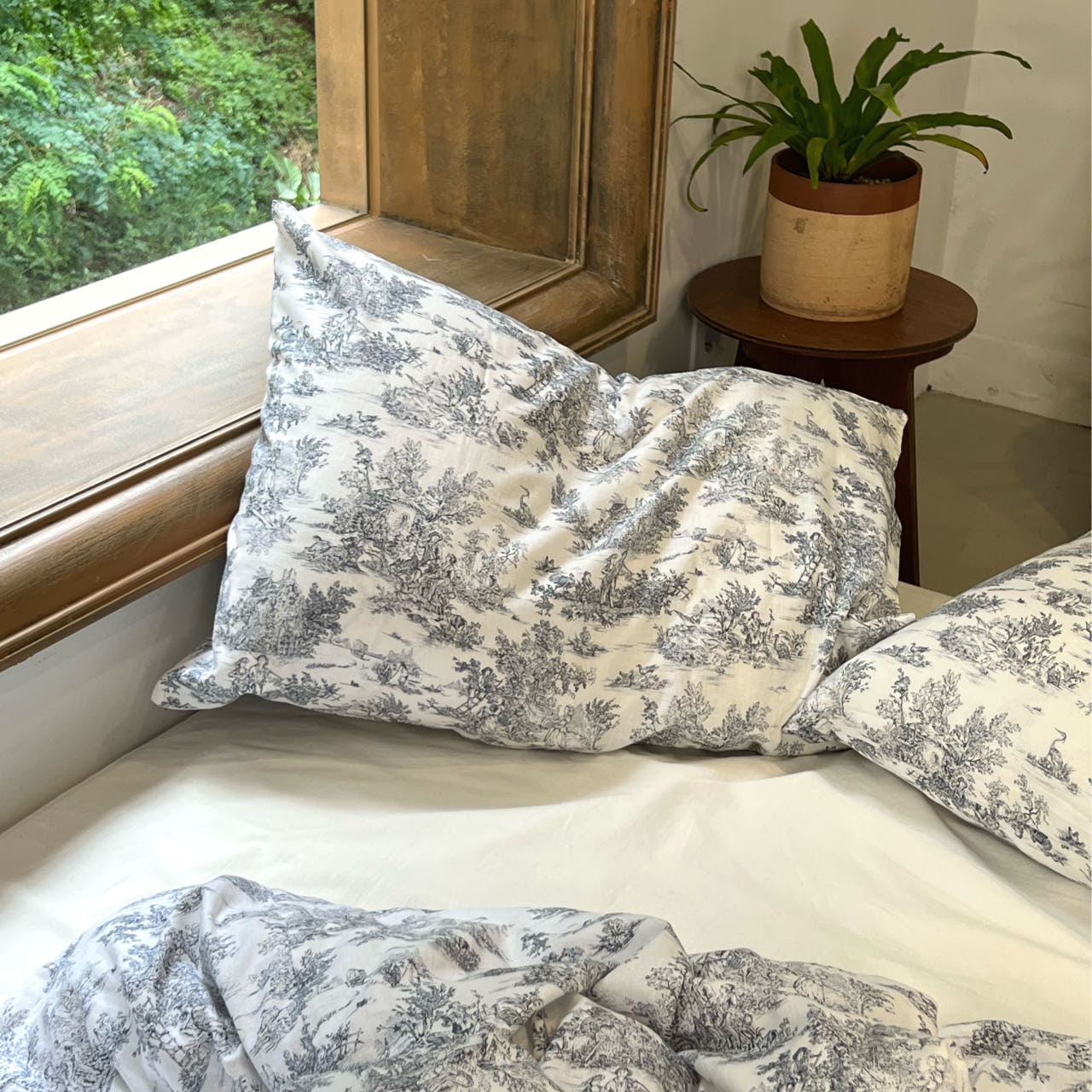 션 명화 빈티지 린넨 베개커버