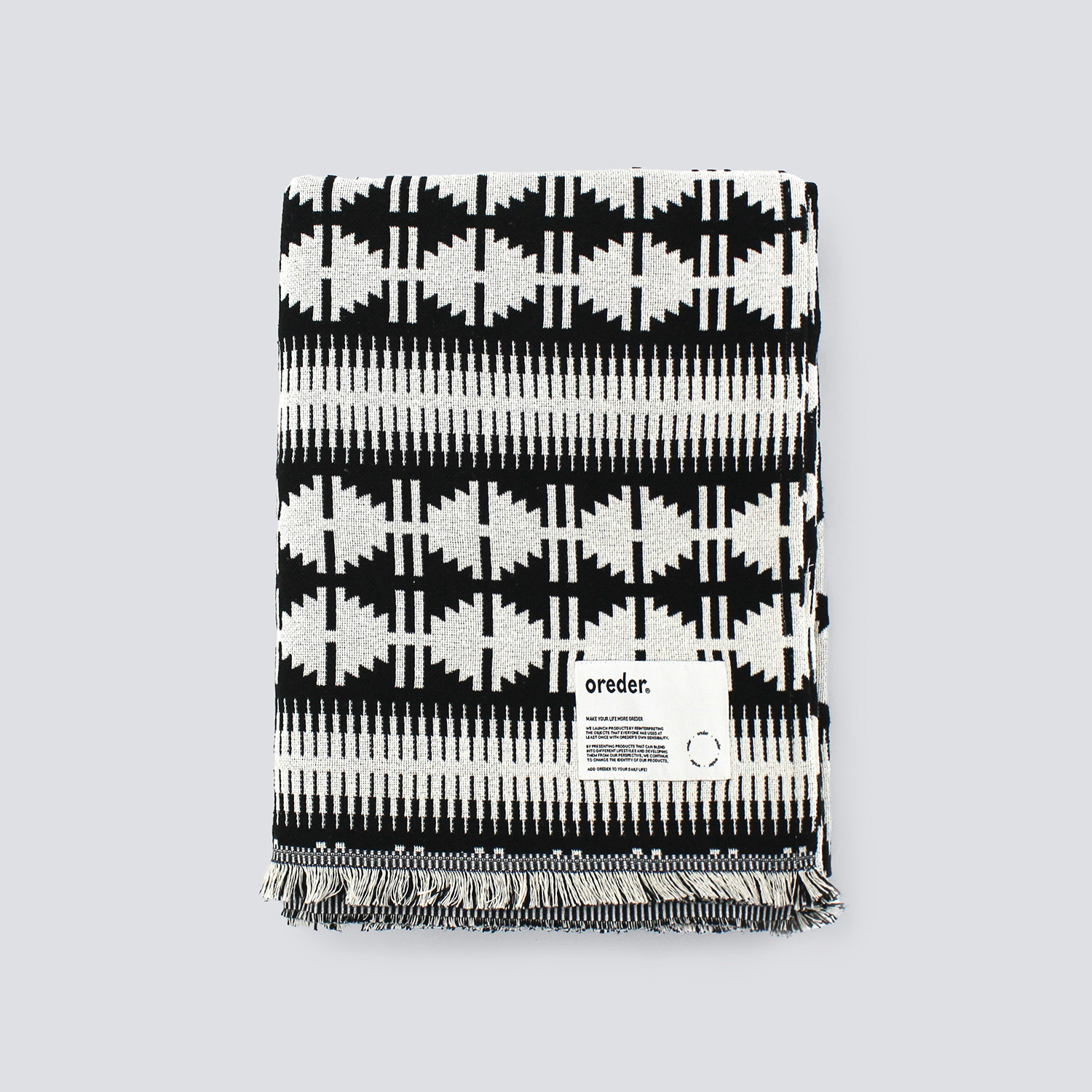 지오매트릭 자카드 블랭킷